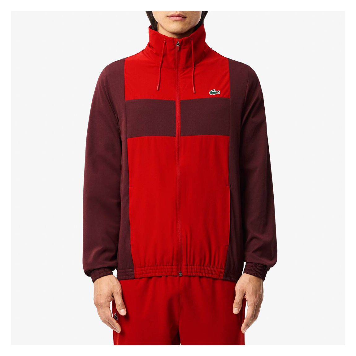 Red Two Tone Zip Through Jacket main product photo