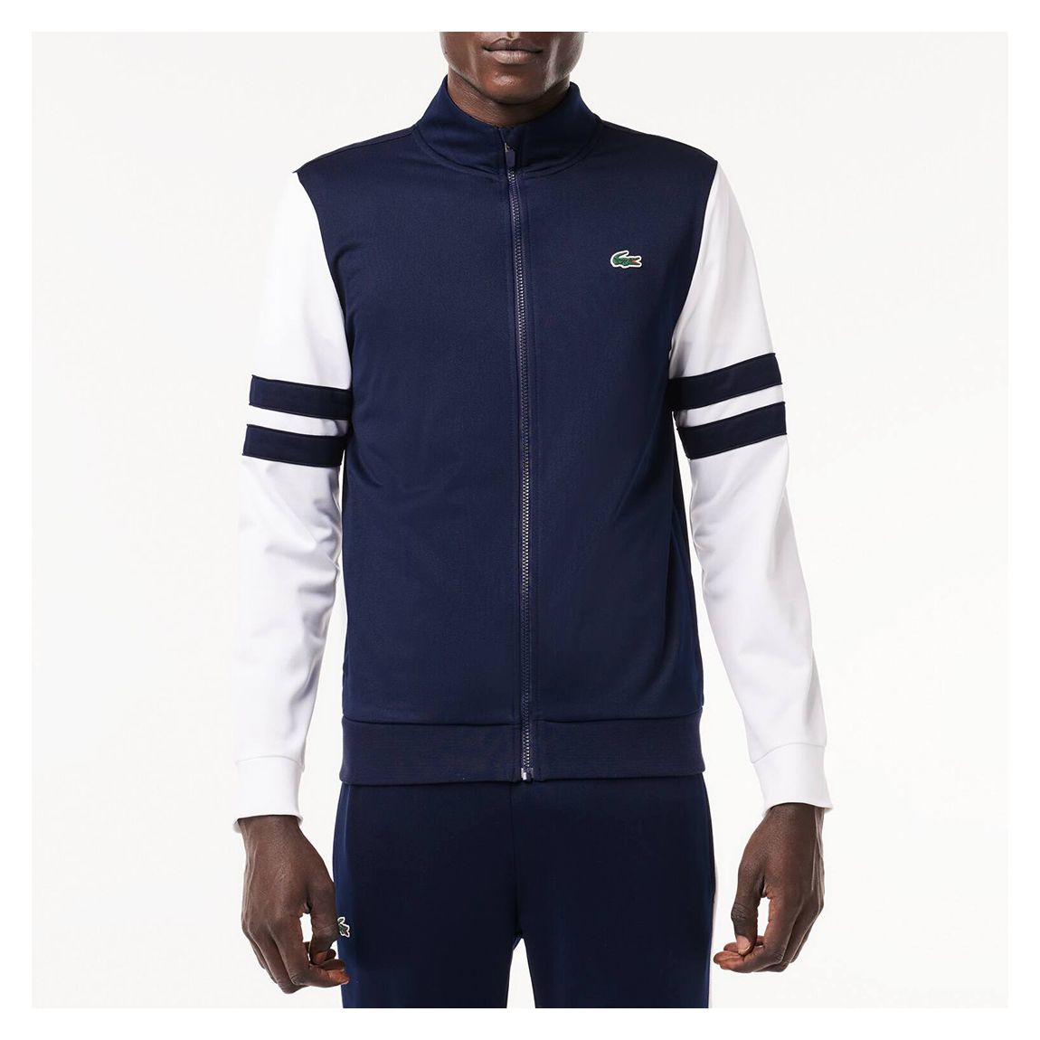 Navy/White Zip Through Sweat main product photo