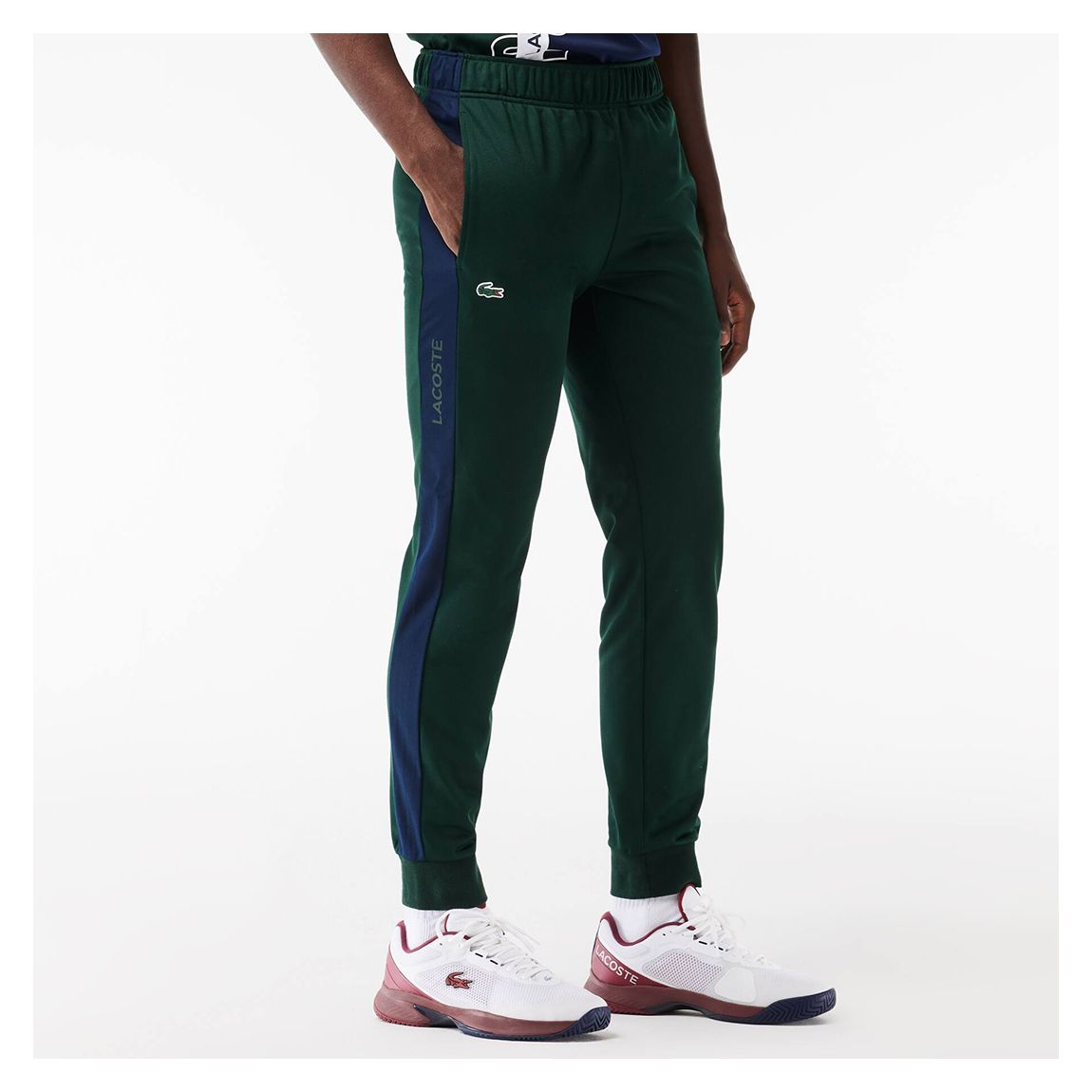 Hunter Green Side Stripe Joggers main product photo