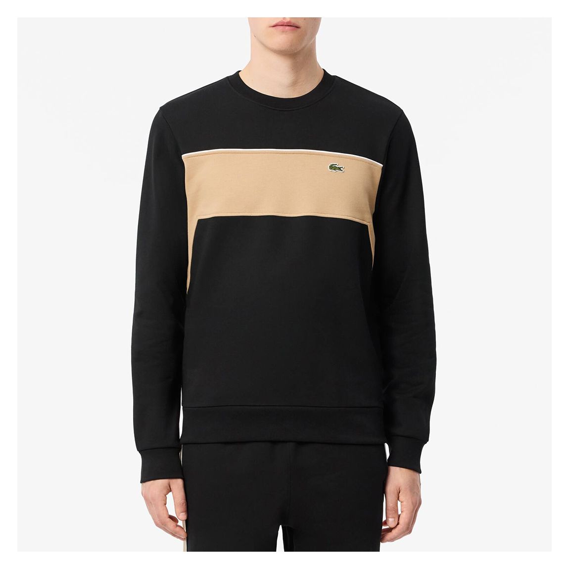 Black/Beige Crew Sweatshirt main product photo
