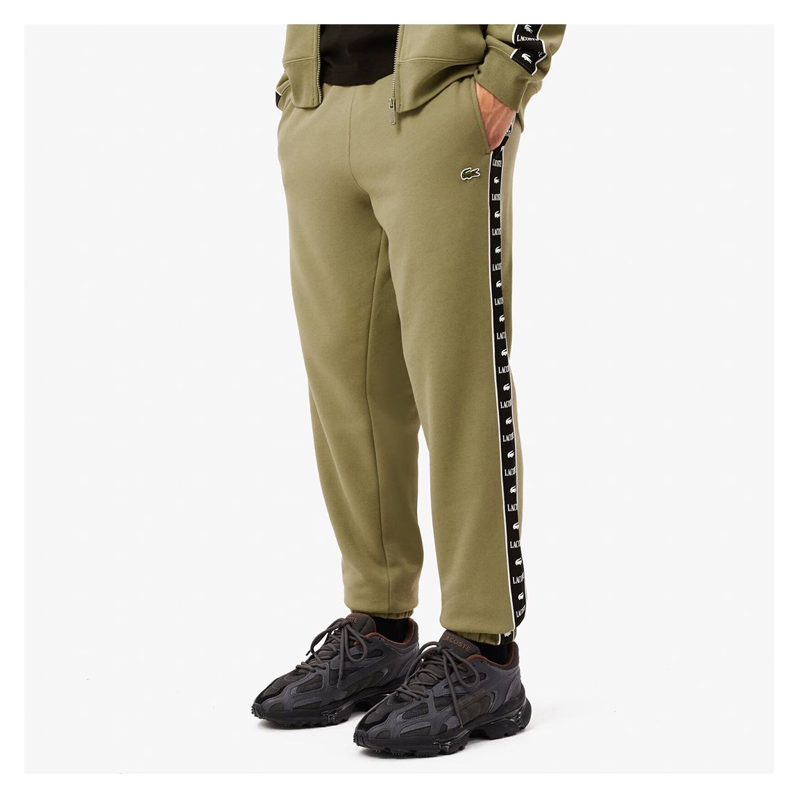 Khaki Side Logo Tape Joggers main product photo