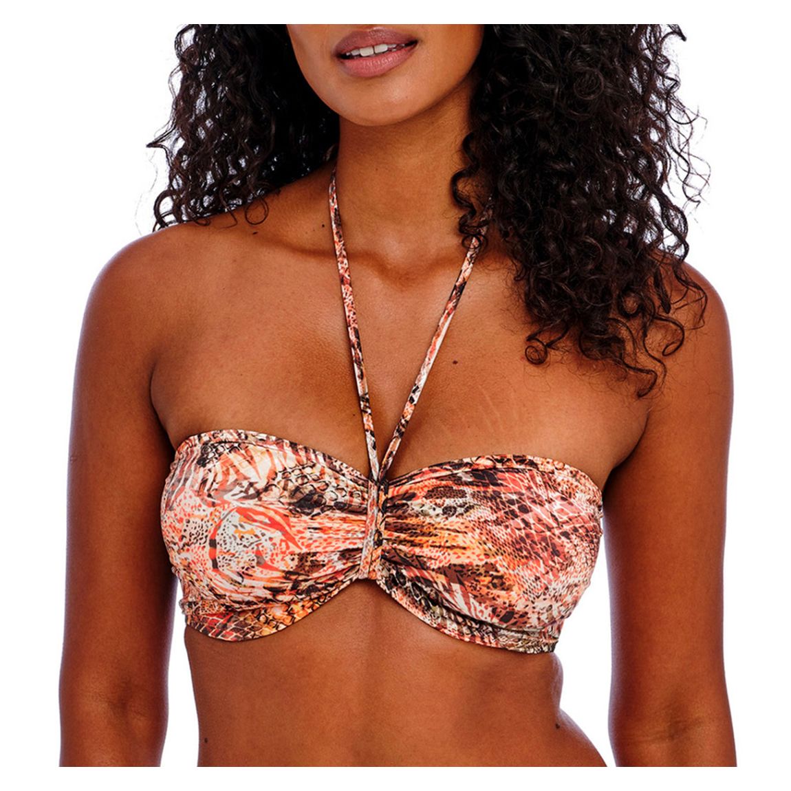 Desert Cat Bandeau Bikini Top main product photo