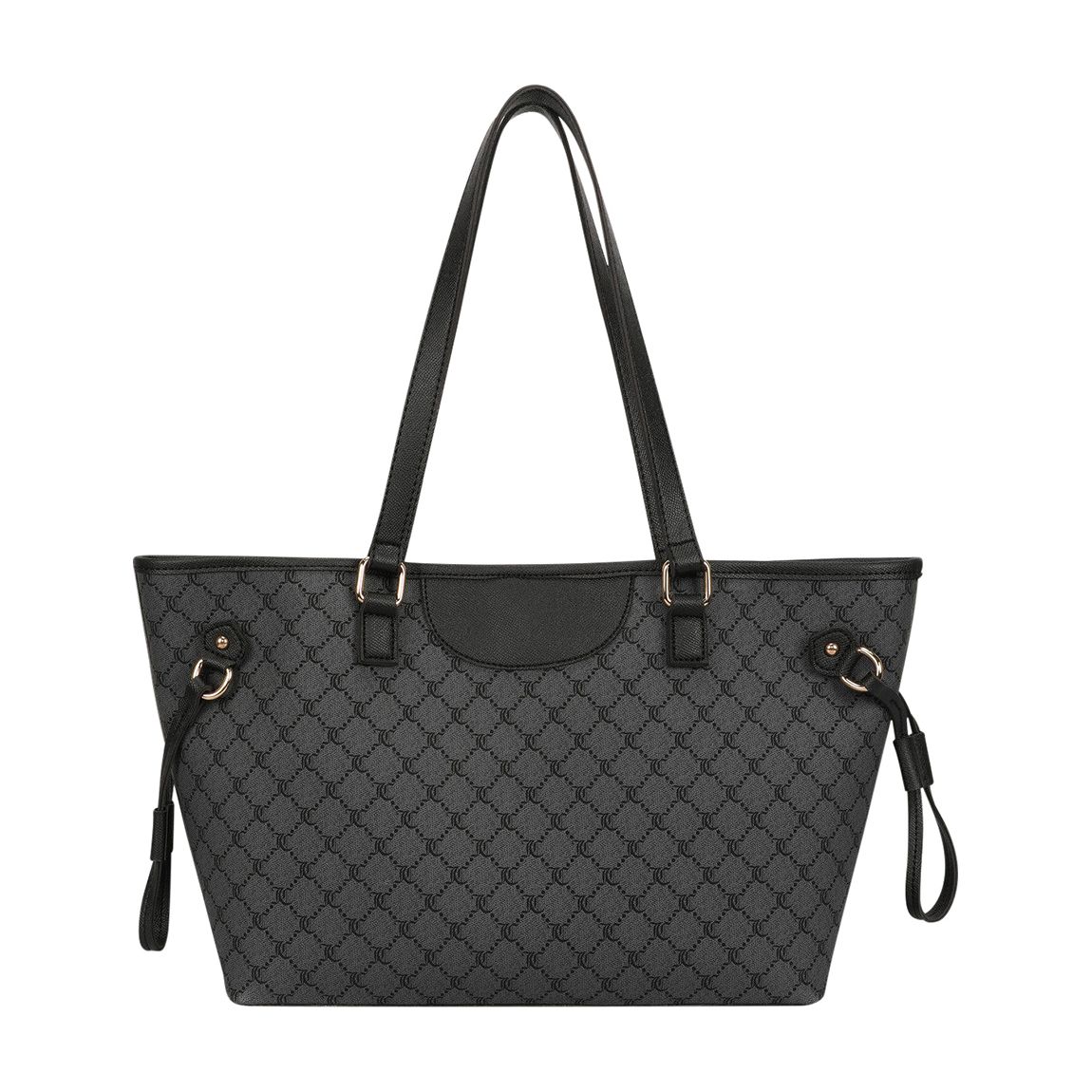 Grey and Black Tote Bag main product photo
