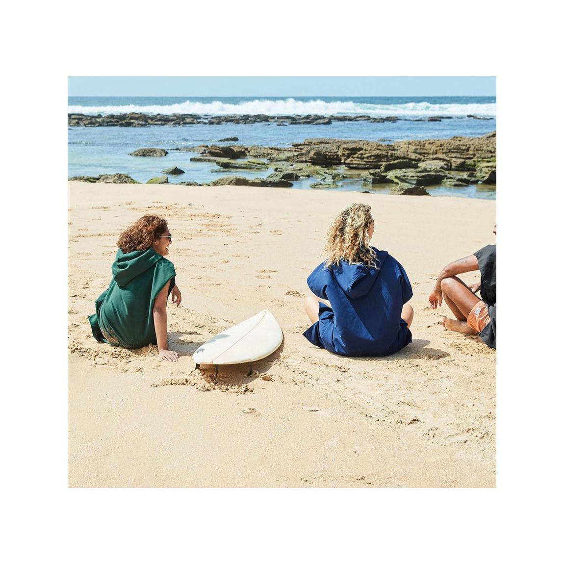 Adult Beach Poncho, Small, Yosemite Navy main product photo