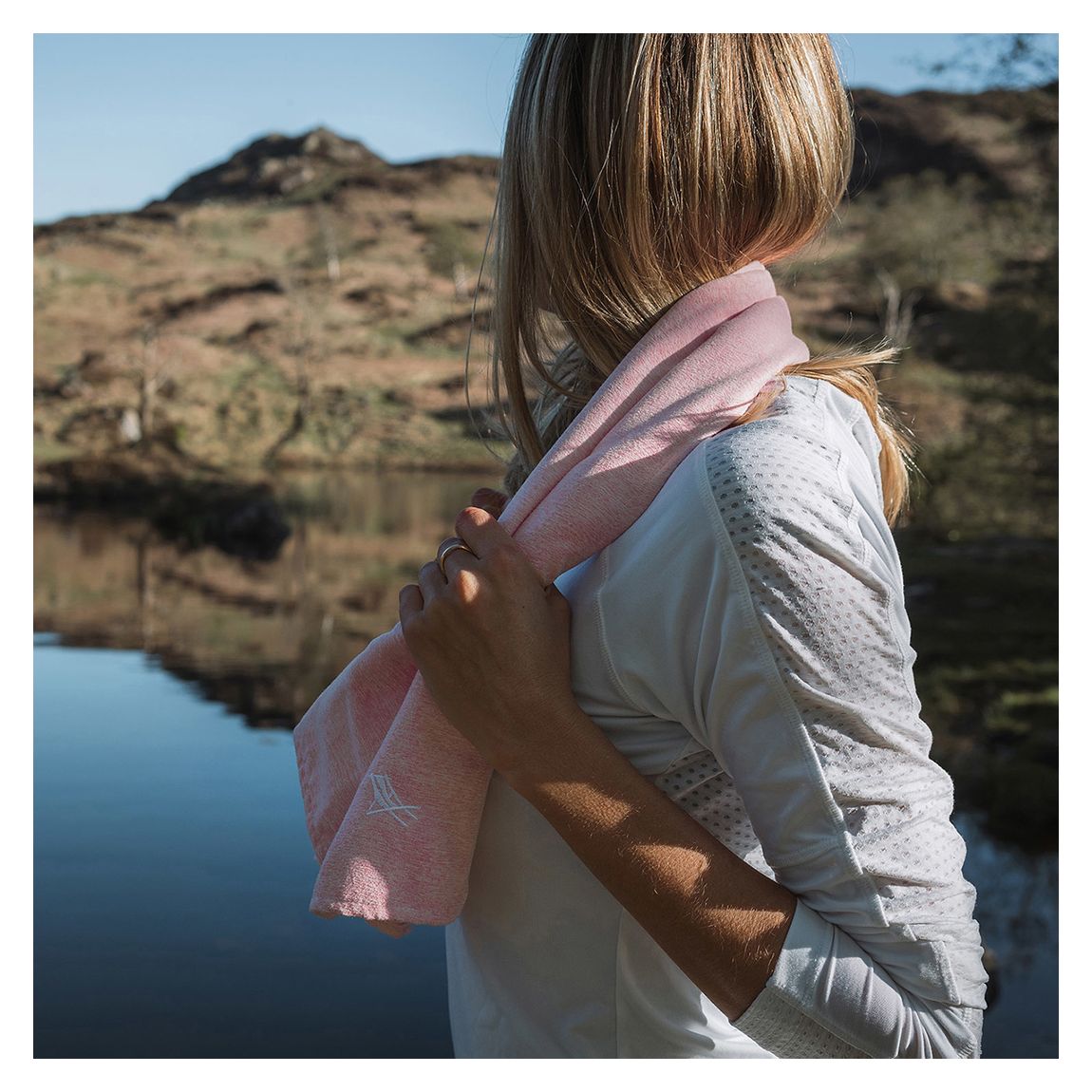 Gym Towel, Small, Island Pink main product photo