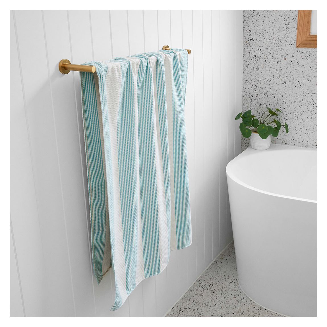 Small Hand Towel, Serene Seafoam main product photo