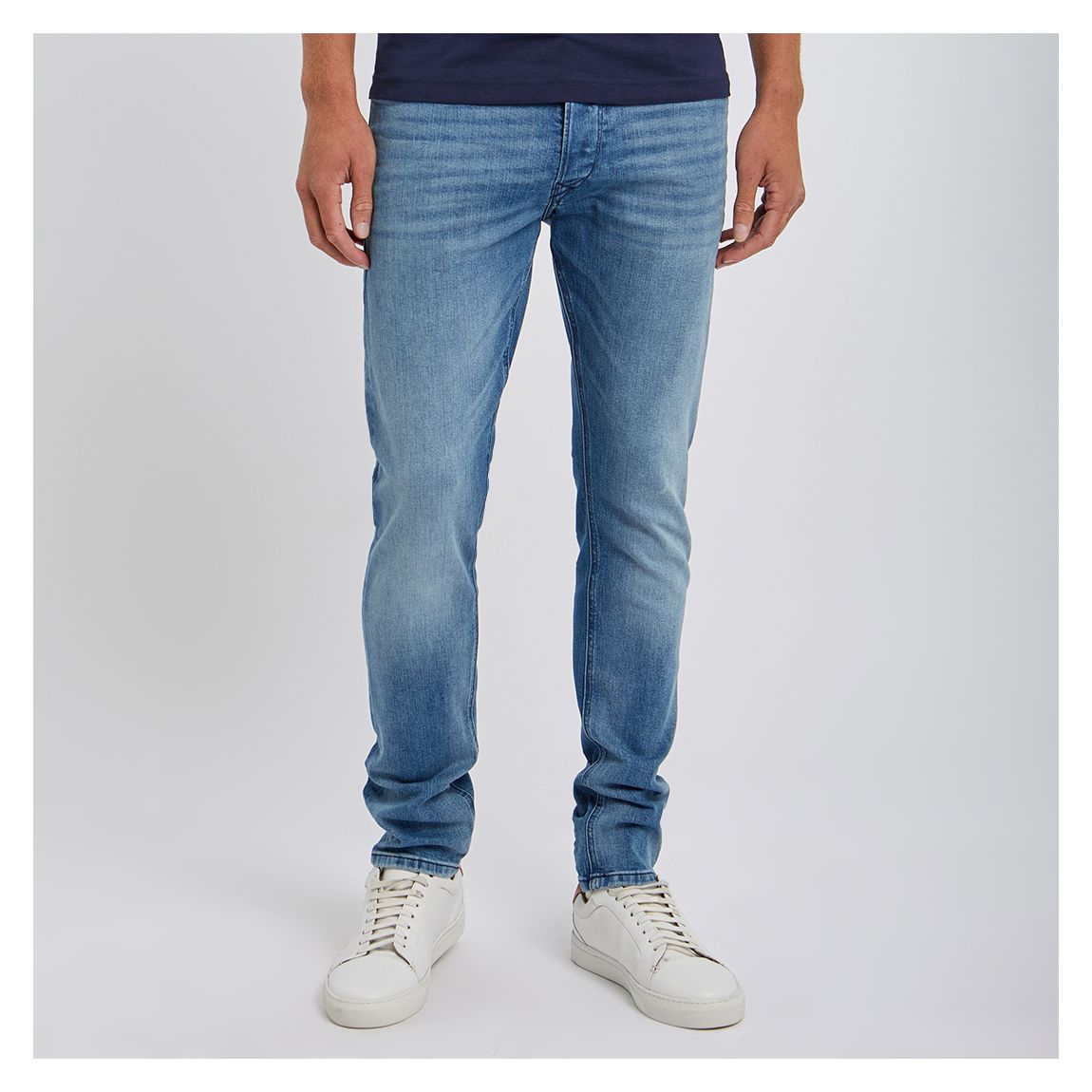 Light Blue Tepphar Slim Leg Stretch Jeans main product photo