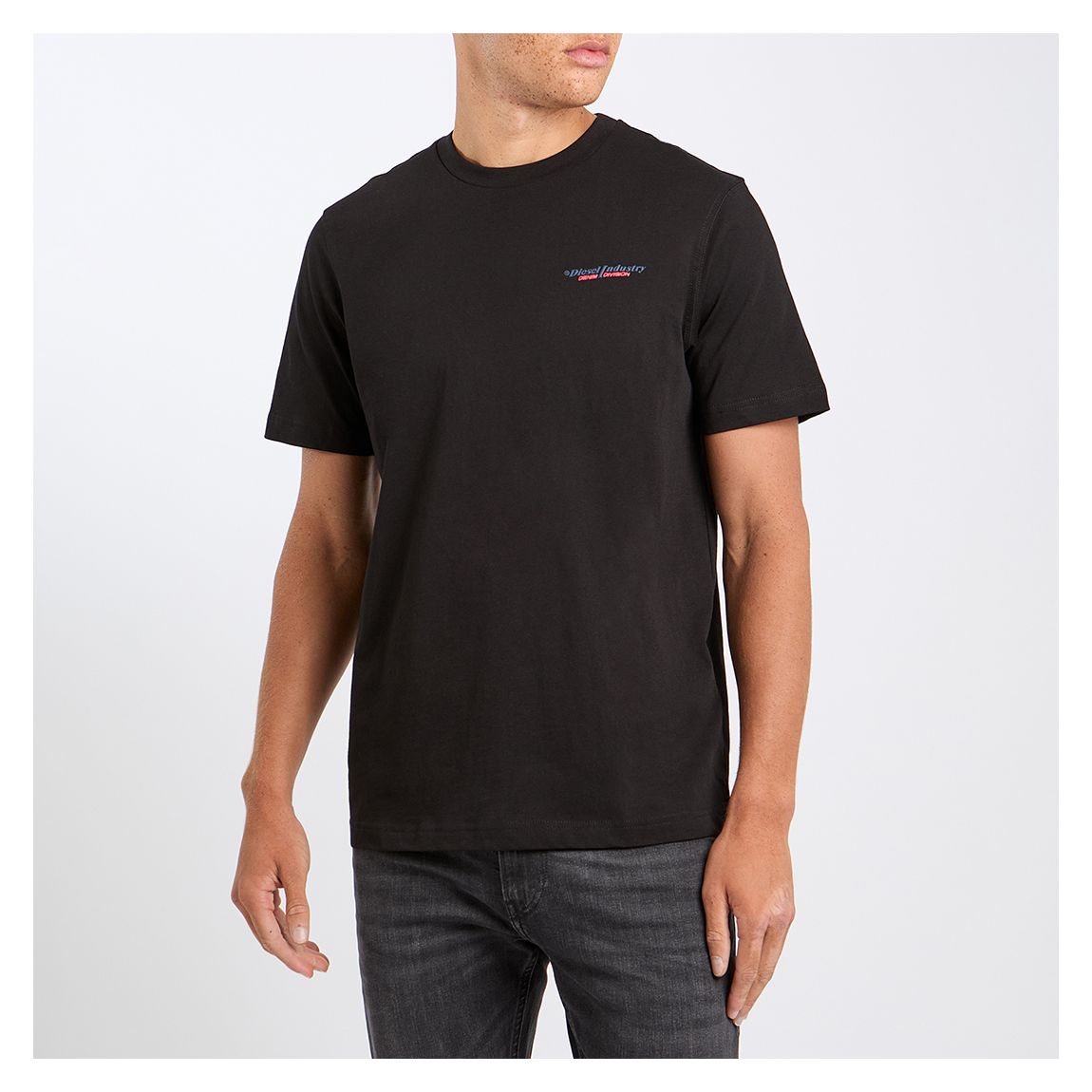 Black Industry Logo Cotton T-Shirt main product photo
