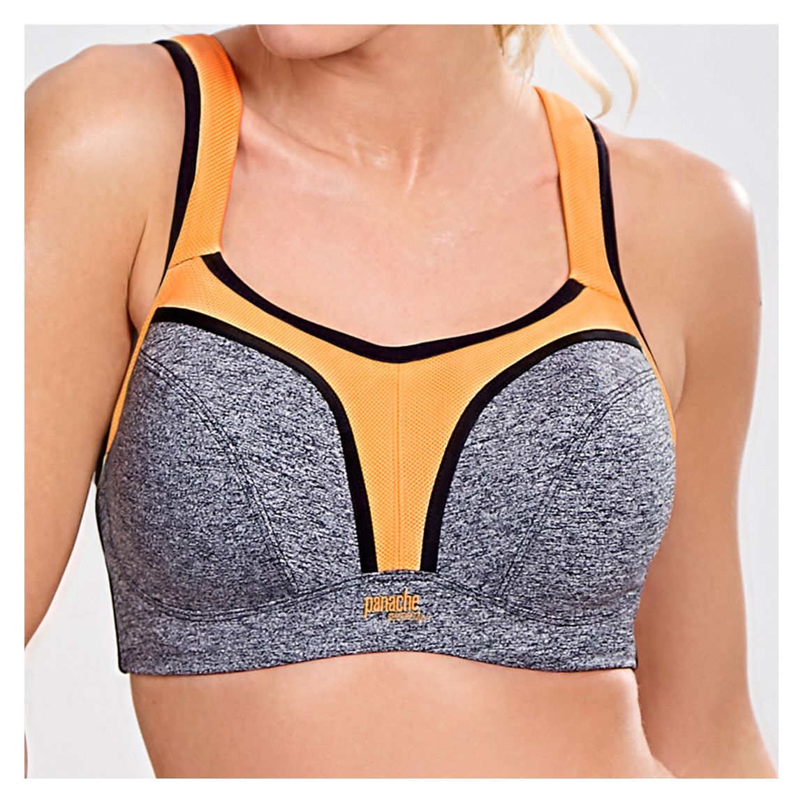 Wired Sports Bra-Grey-Mango main product photo