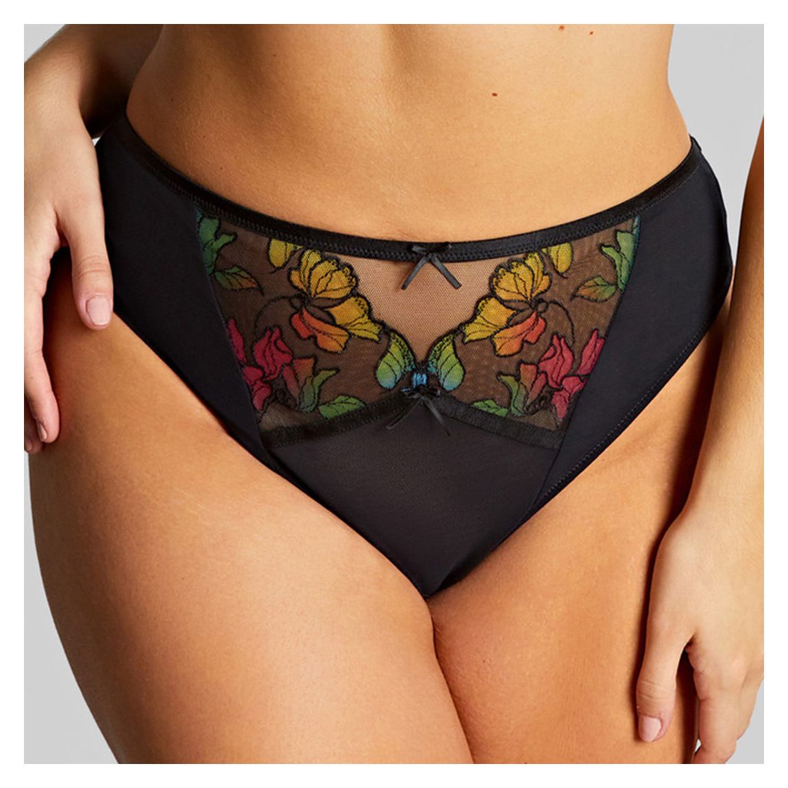 Eden High Leg Brief-Black main product photo