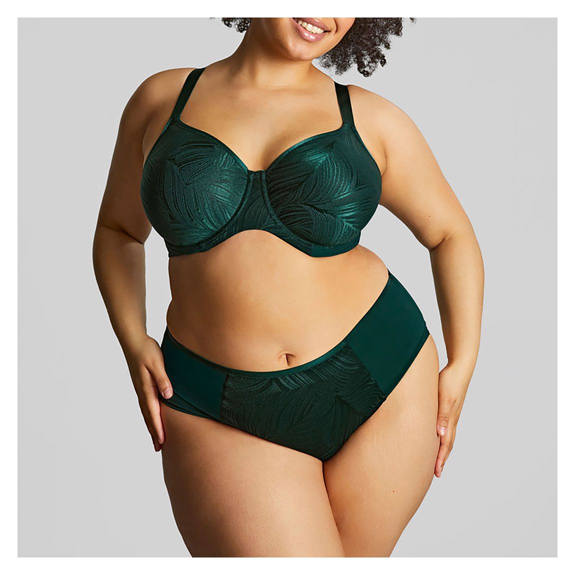 Illuminate Full Cup Bra-Dark Green main product photo