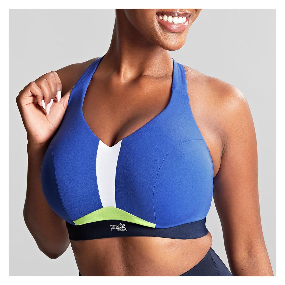 Wired Non-Padded Bra-Blue main product photo
