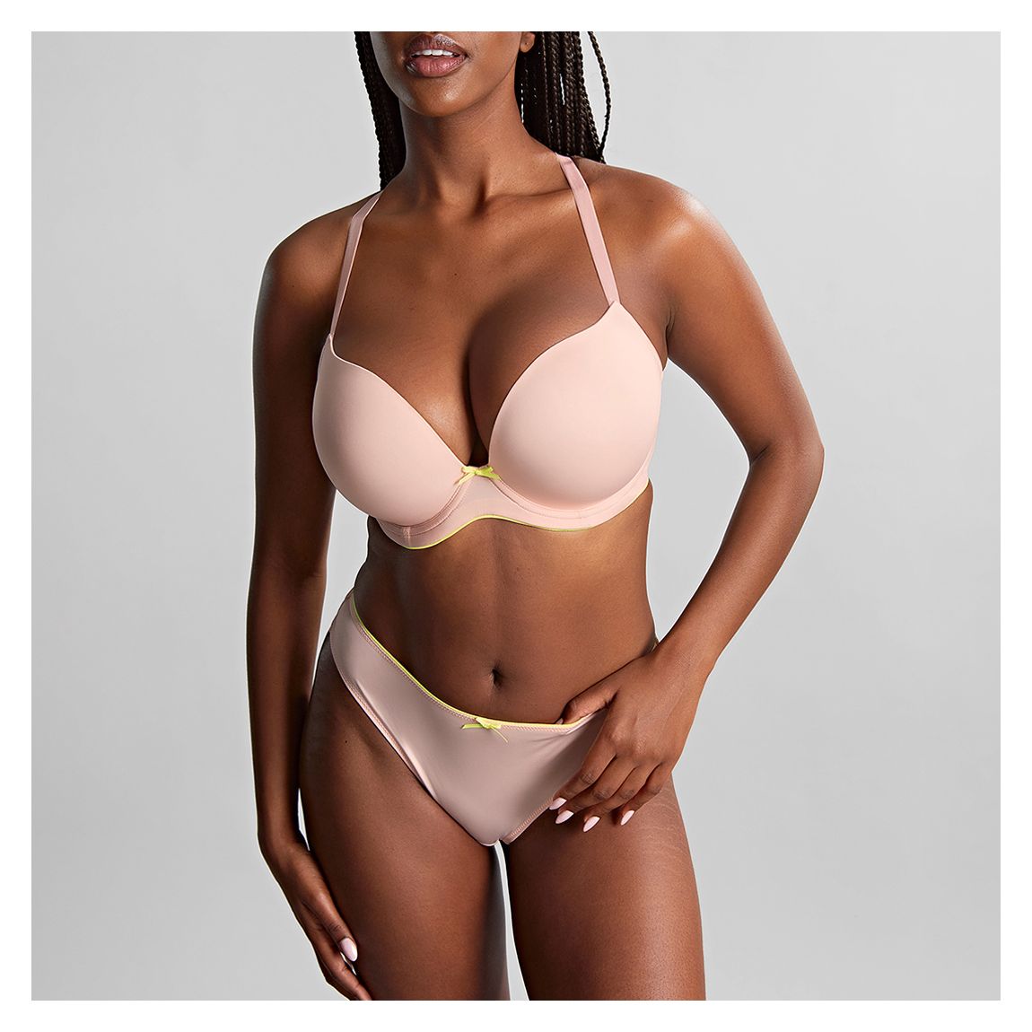 Faith Plunge Bra-Blush Pink main product photo