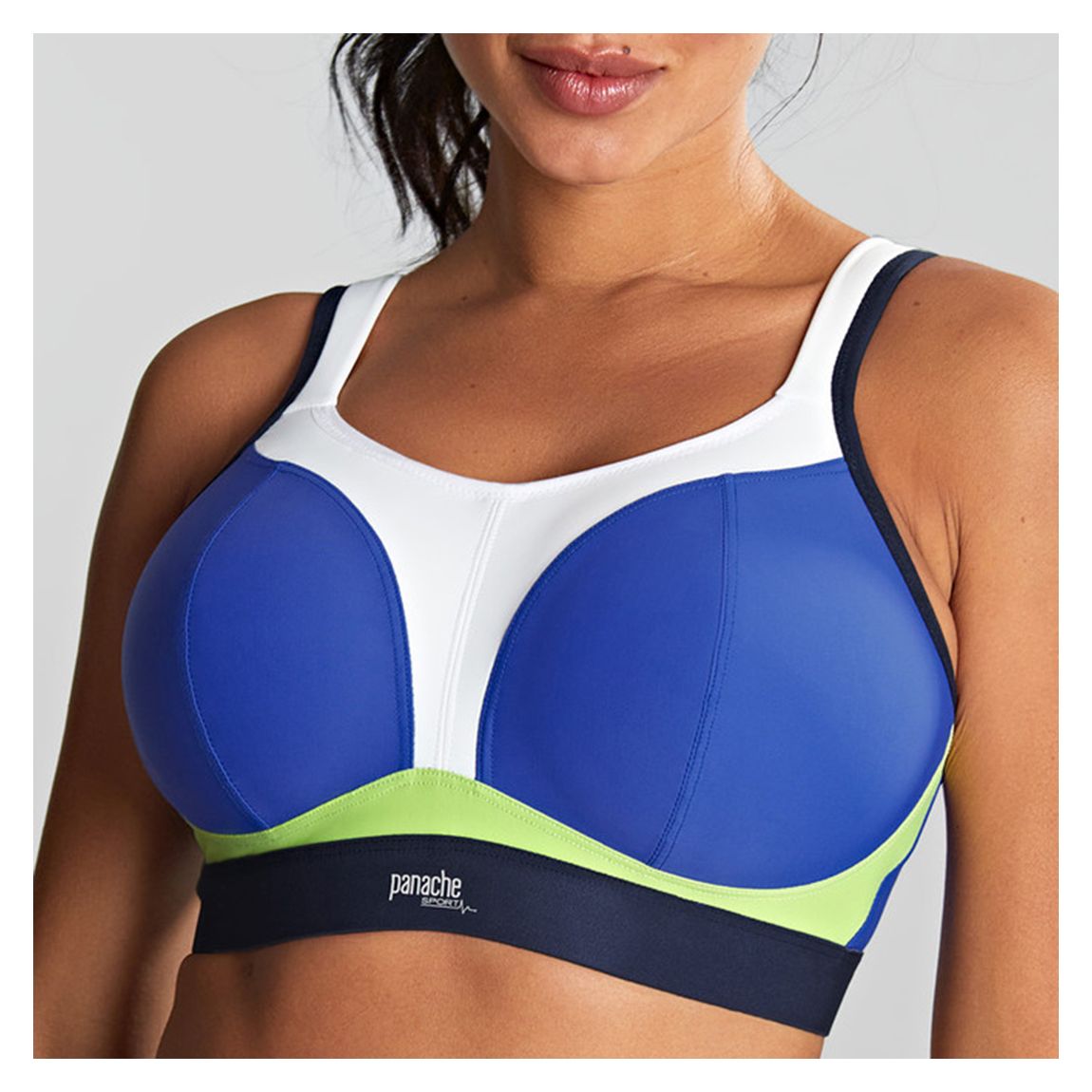 Non-Wired Sports Bra-Blue main product photo