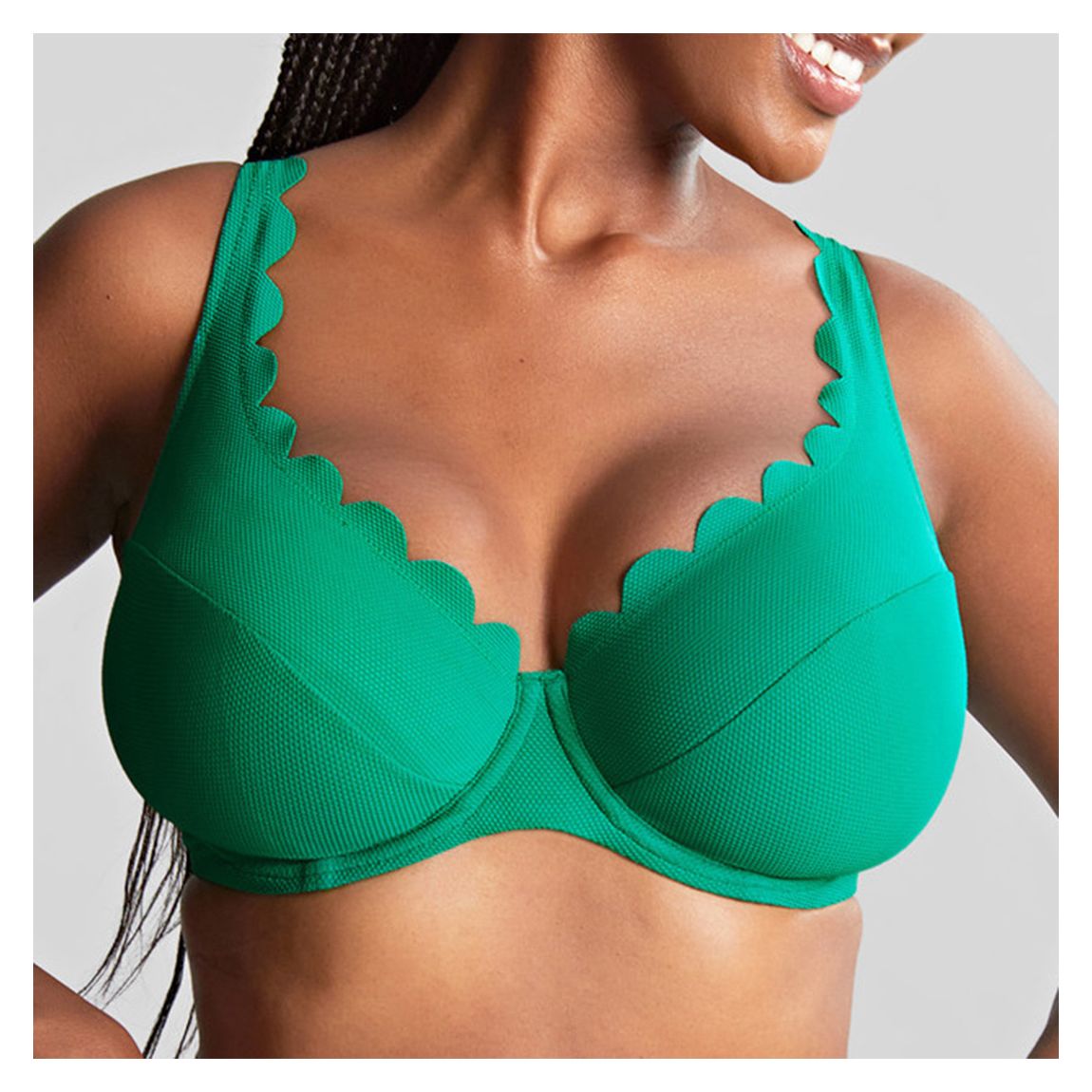 Lauren Plunge Bikini-Verde main product photo