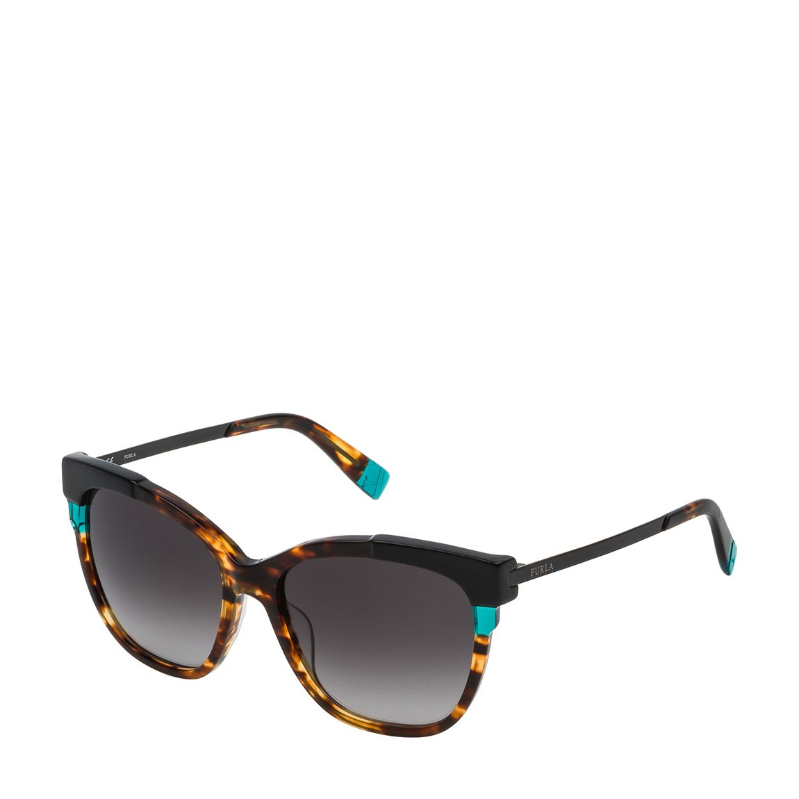 Shiny Brown Havana/Yellow Sunglasses 55mm main product photo