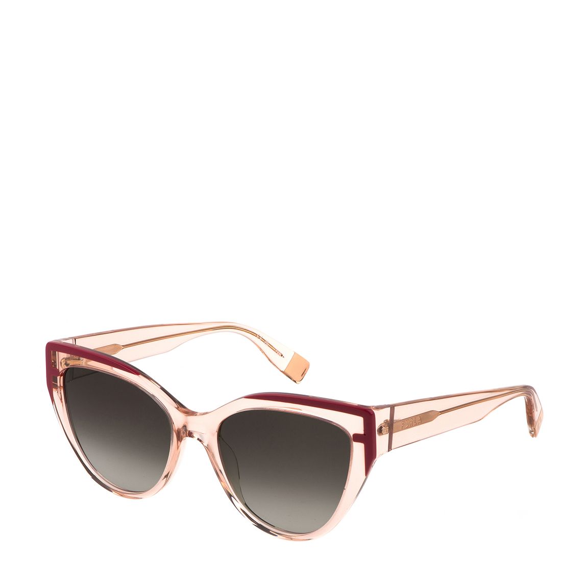 Shiny Transparent Peach Sunglasses 55mm main product photo