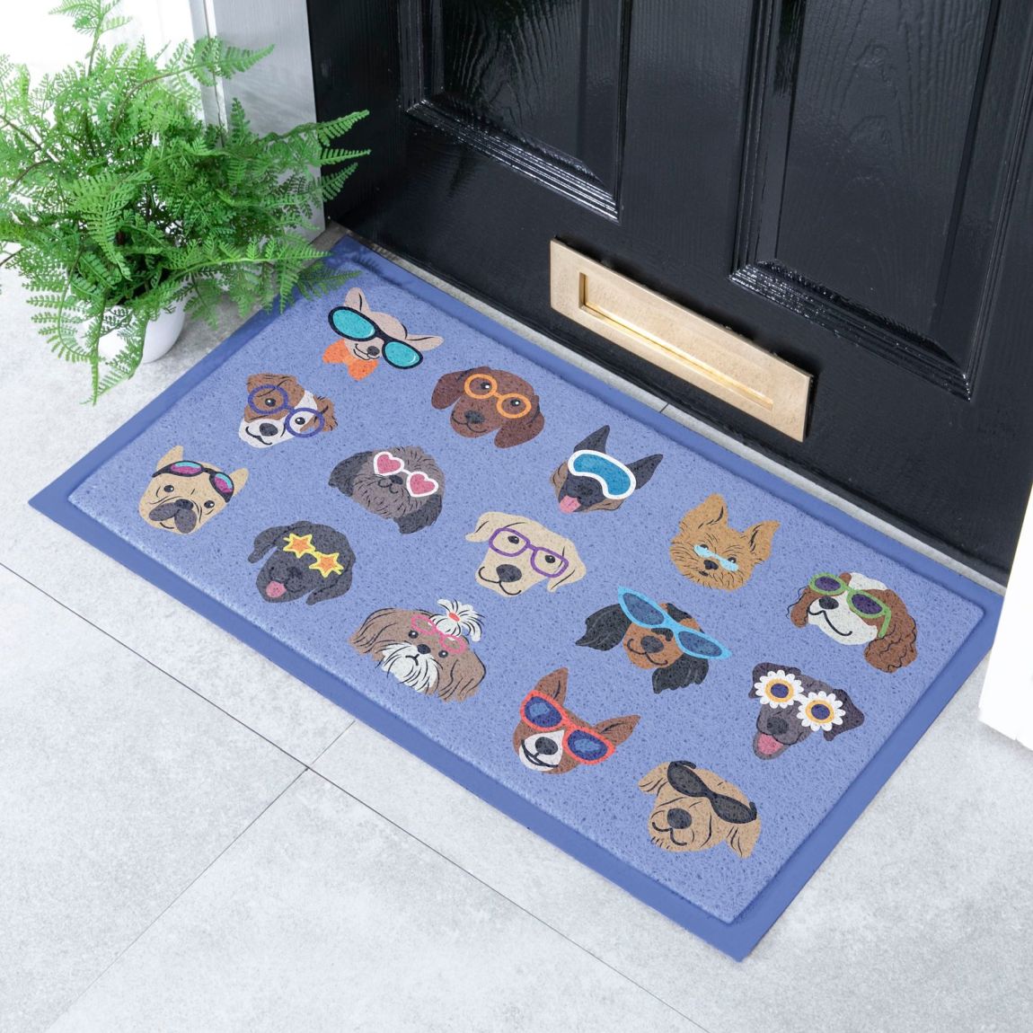 Dogs with Glasses Doormat 70x40cm main product photo