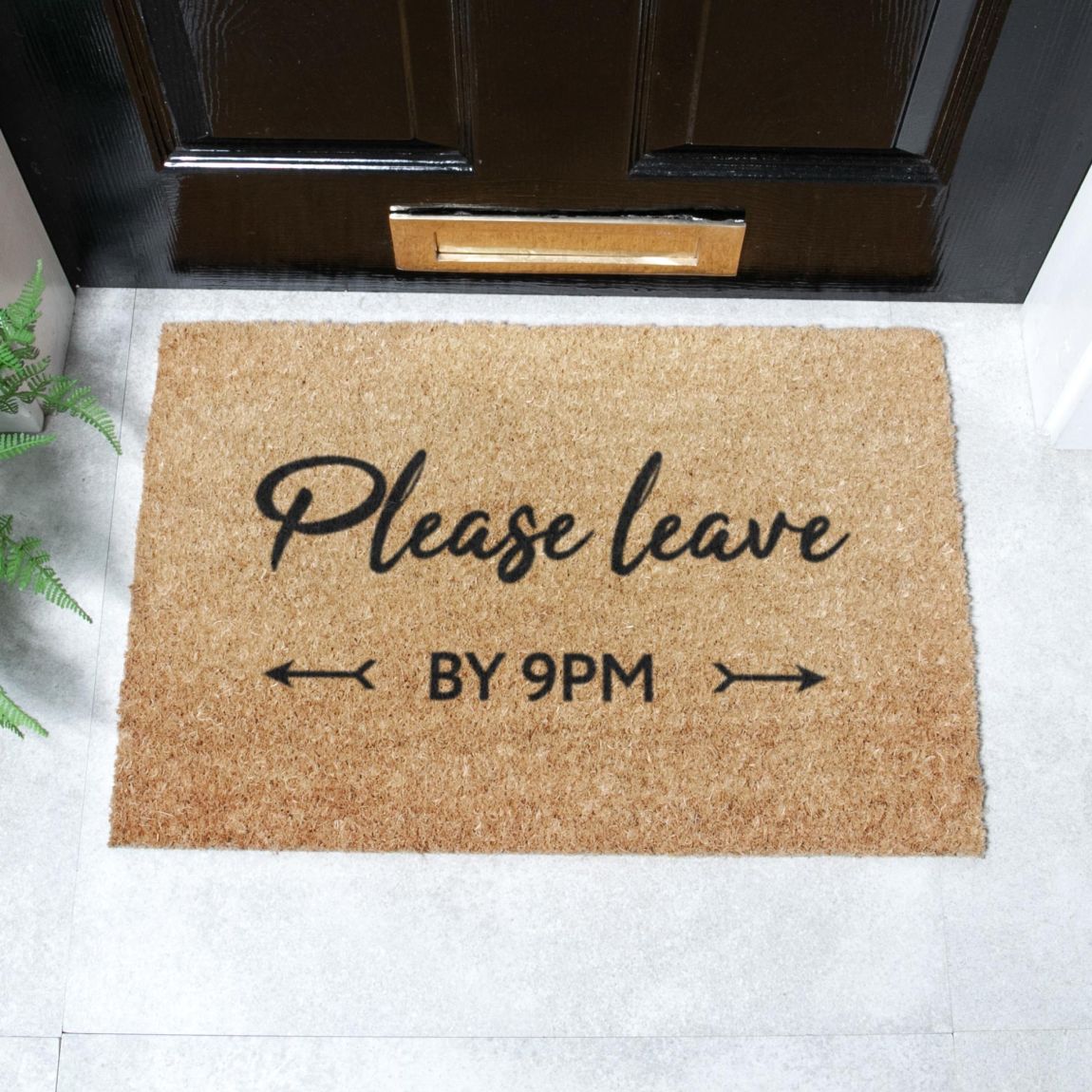 Please leave by 9pm Doormat 60x40cm main product photo