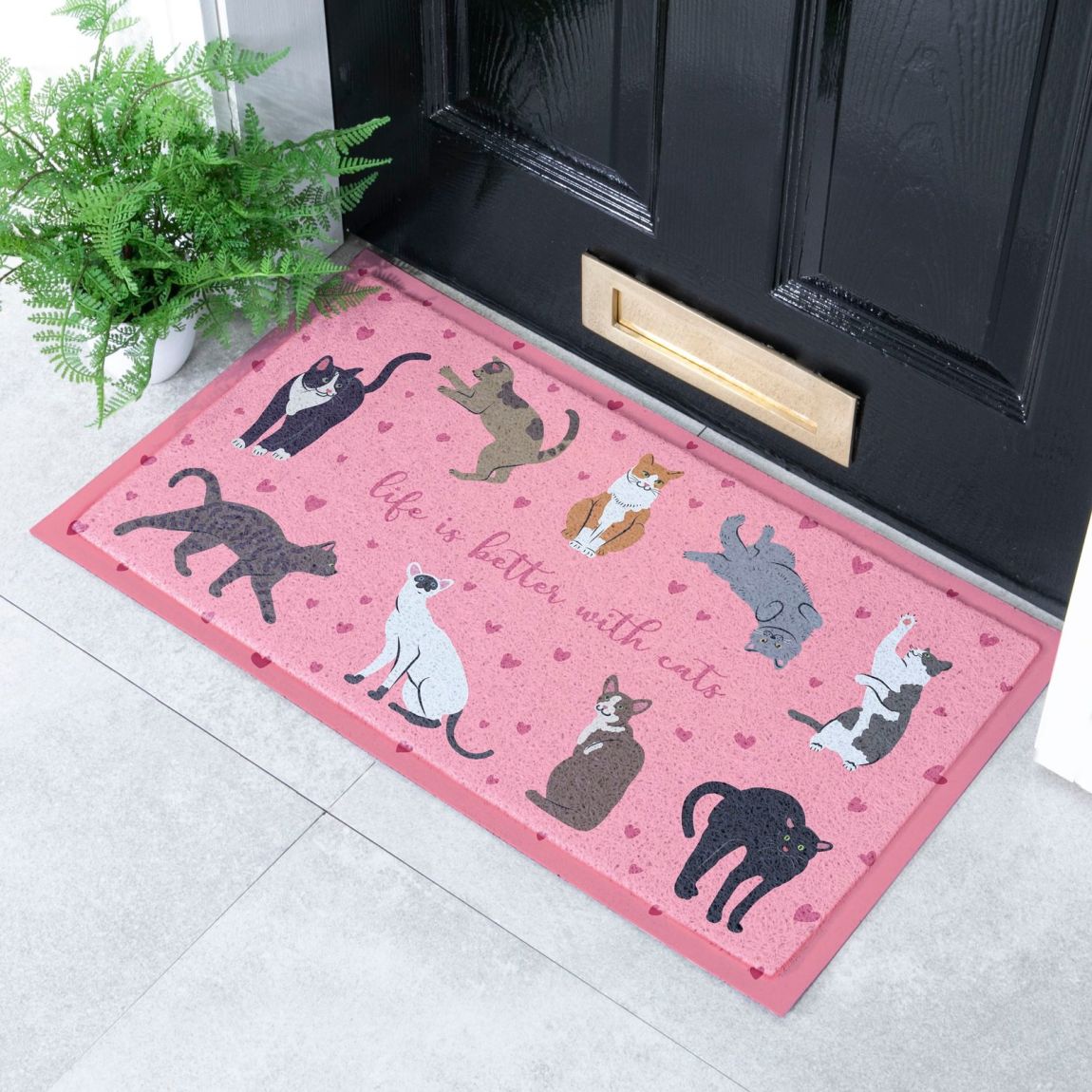 Life Is Better With Cats Doormat 70x40cm main product photo