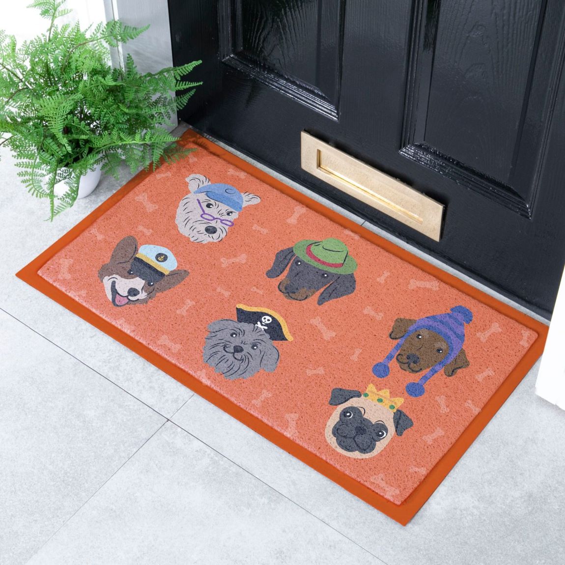 Dogs with Hats Doormat 70x40cm main product photo