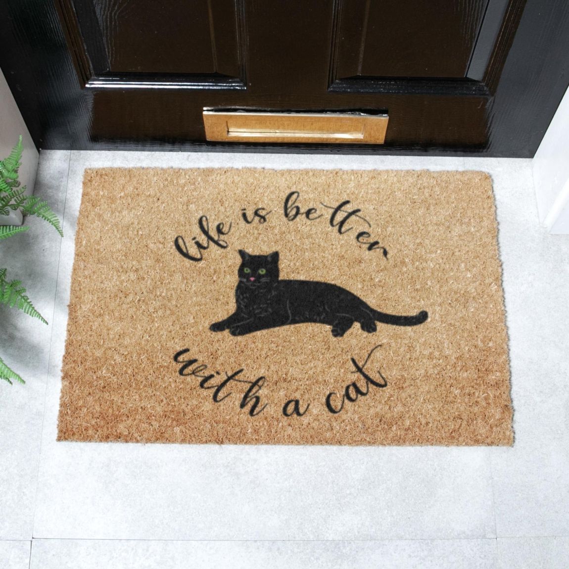 Life Is Better With A Cat Doormat 60x40cm main product photo