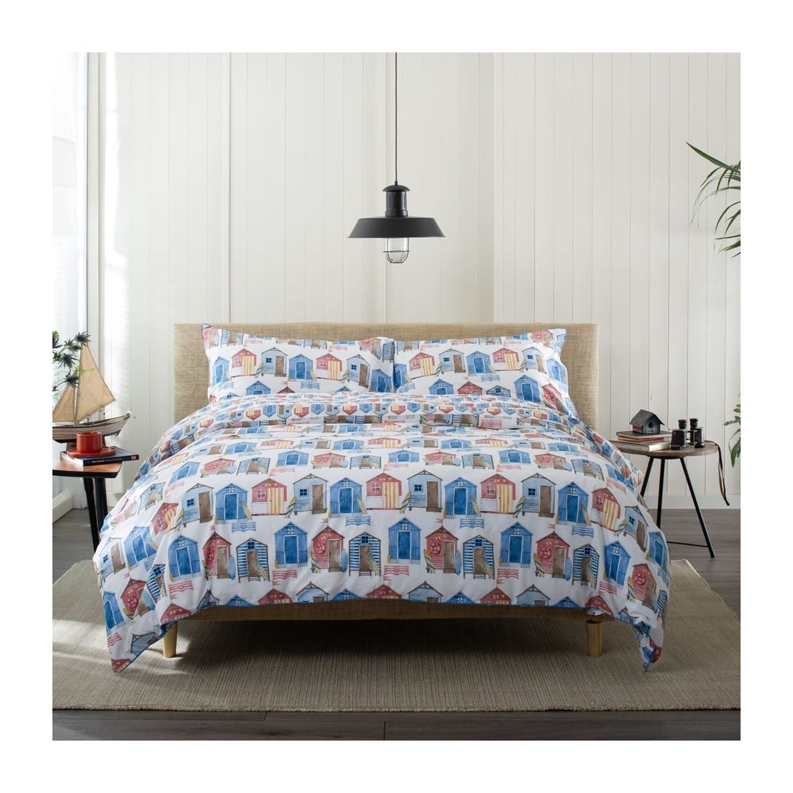 Queen's Parade 100% Cotton Duvet Cover Set with Piped Finish - Superking main product photo