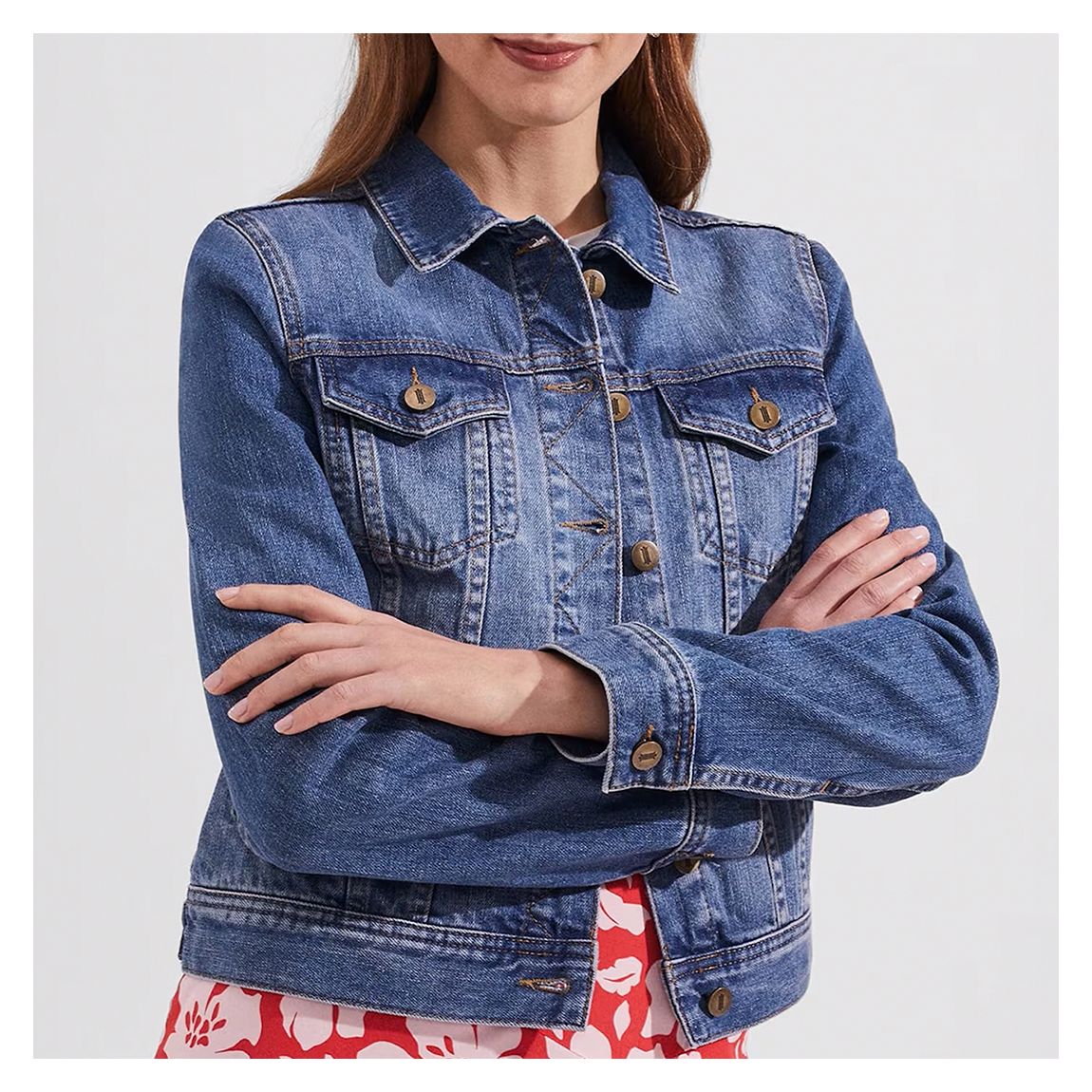 Mid Wash Mariam Denim Jacket main product photo