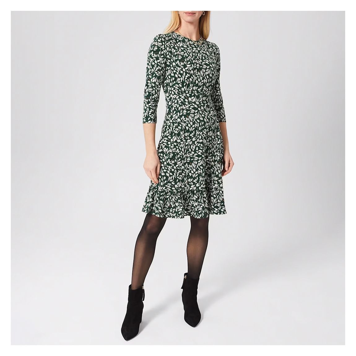 Green Ami Jersey Mini Dress main product photo