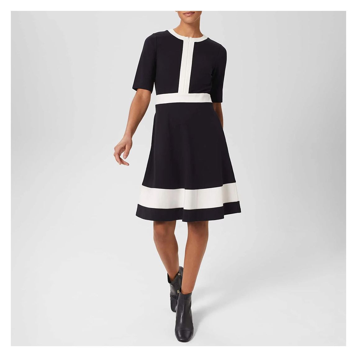 Navy Christine Ponte Dress main product photo