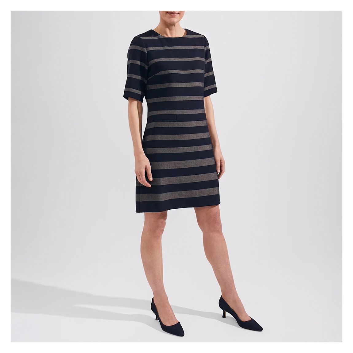 Navy Darla Stripe Mini Dress main product photo