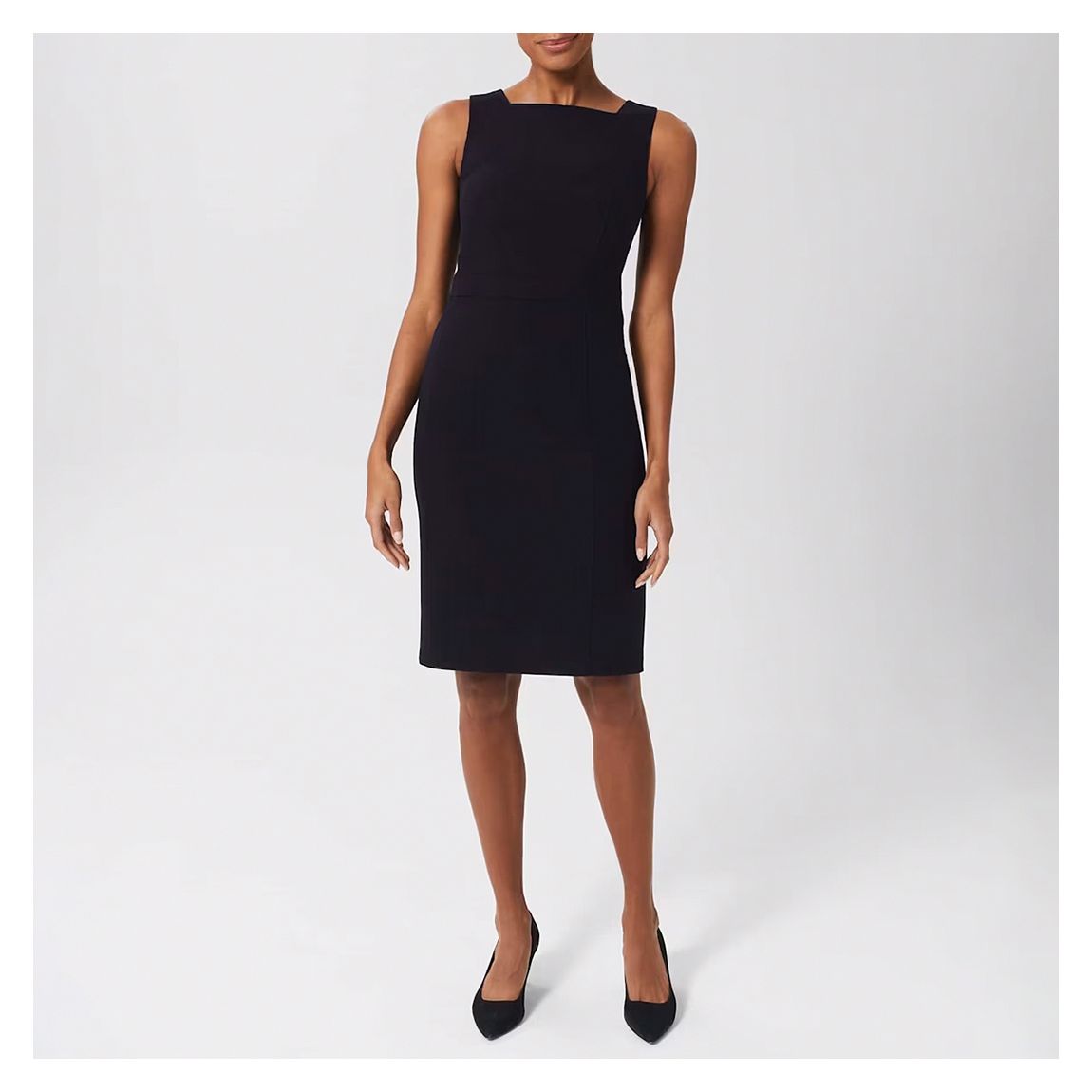 Navy Georgie Fitted Dress main product photo