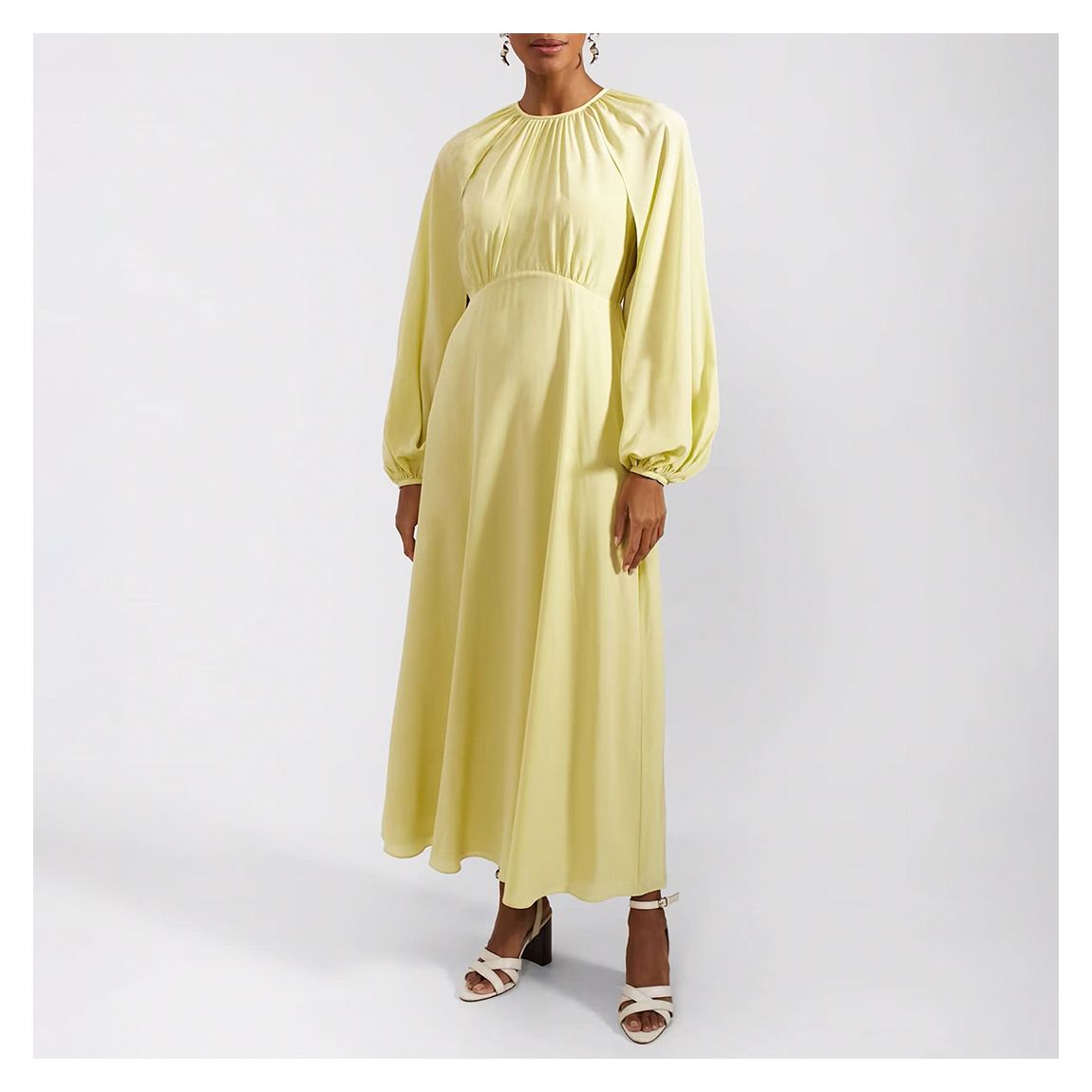 Yelllow Acacia Silk Dress main product photo