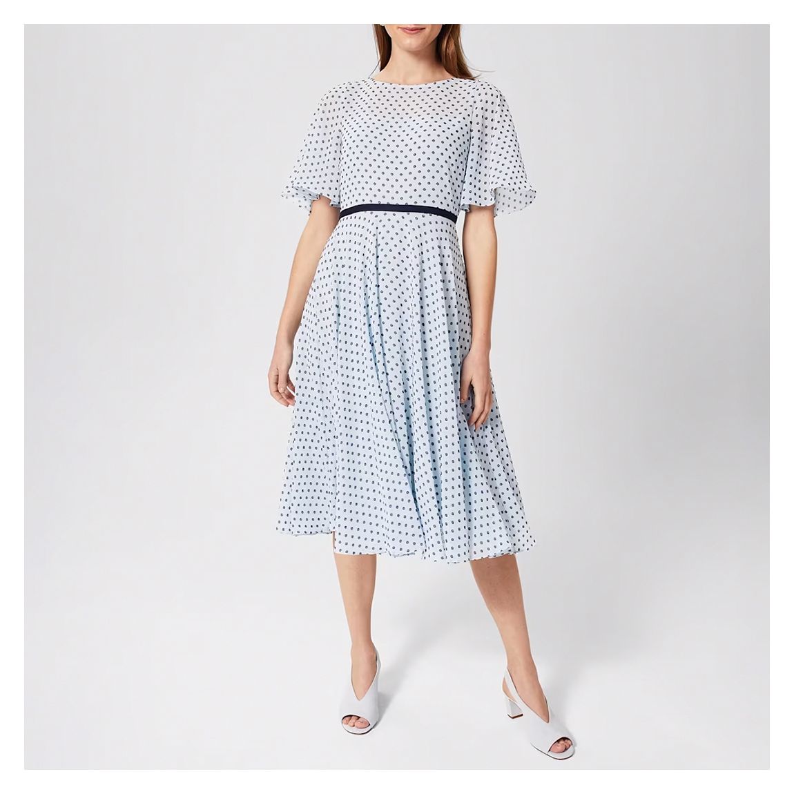 Light Blue Eleanor Polka Dot Dress main product photo
