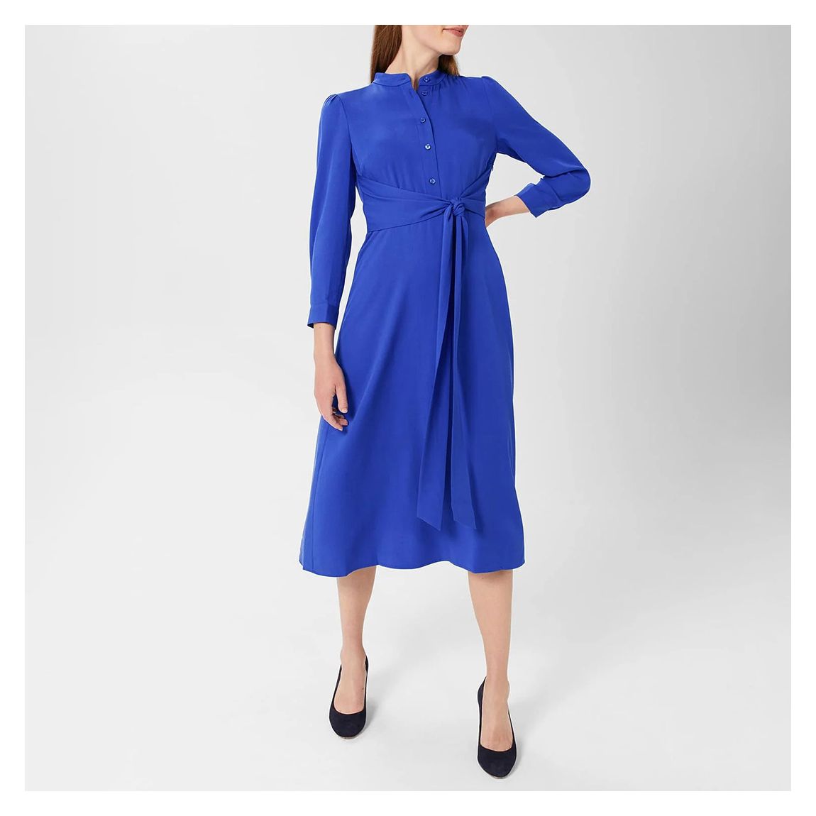 Blue Meadow Belted Fit and Flare Dress main product photo