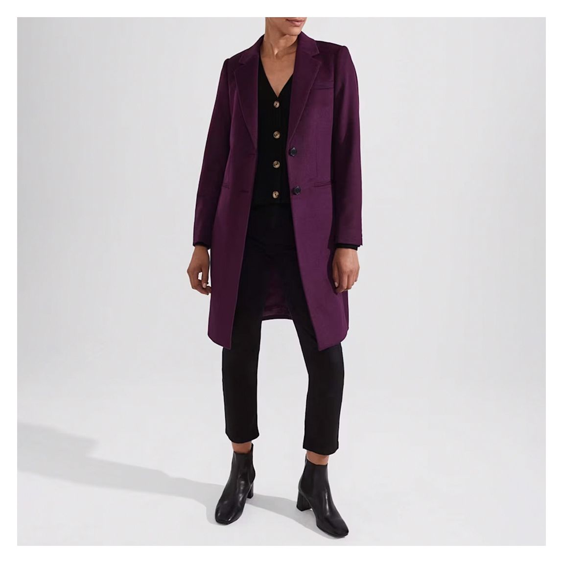 Purple Tilda Wool Coat main product photo