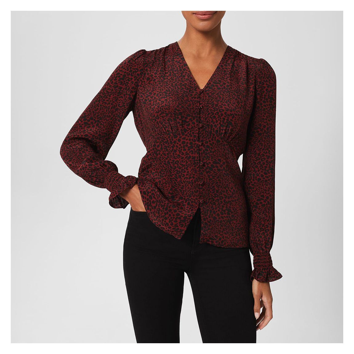Red/Black Maggie Blouse main product photo