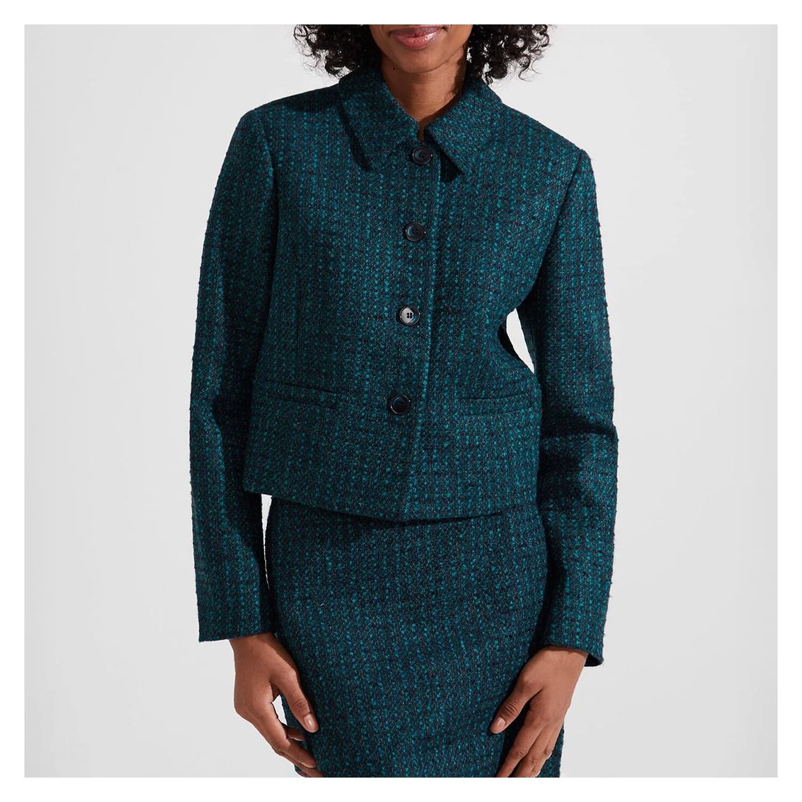 Blue Teia Wool Jacket main product photo