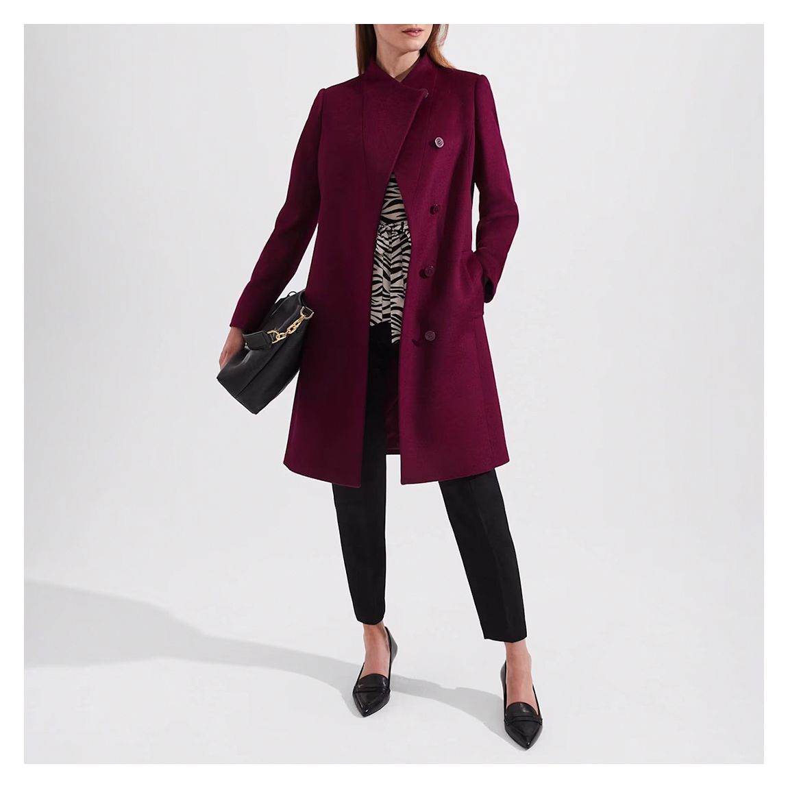 Plum Marissa Wool Coat main product photo
