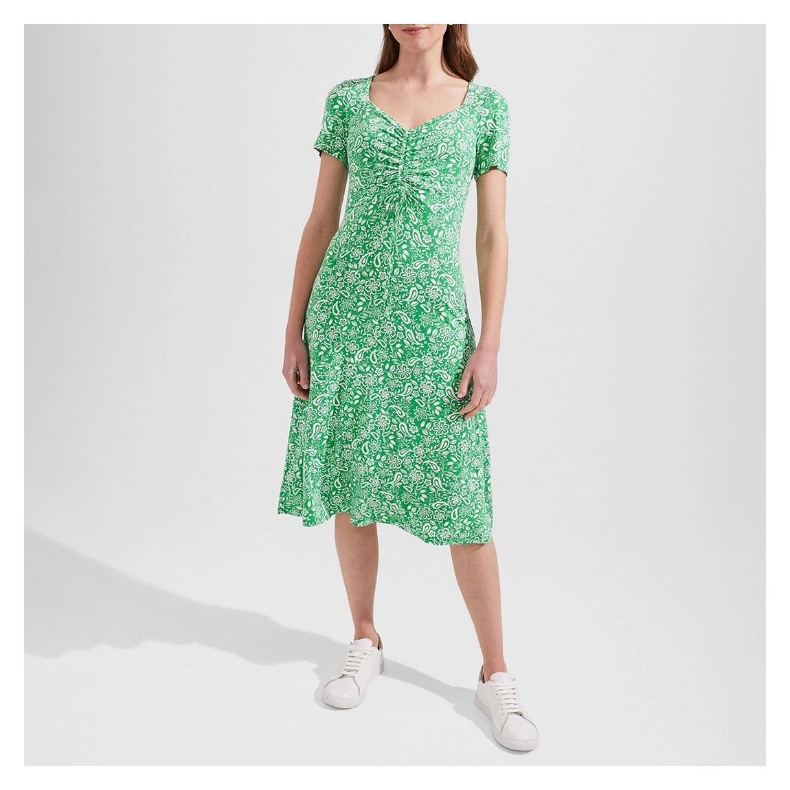 Green Print Suzannah Dress main product photo