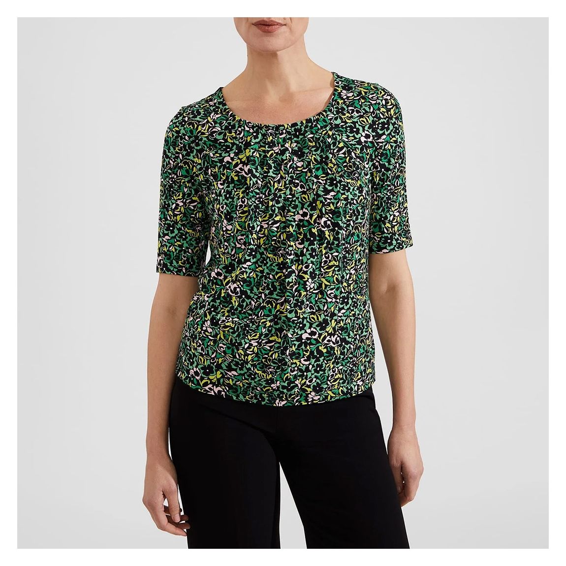 Green Jacqueline Scoop Top main product photo