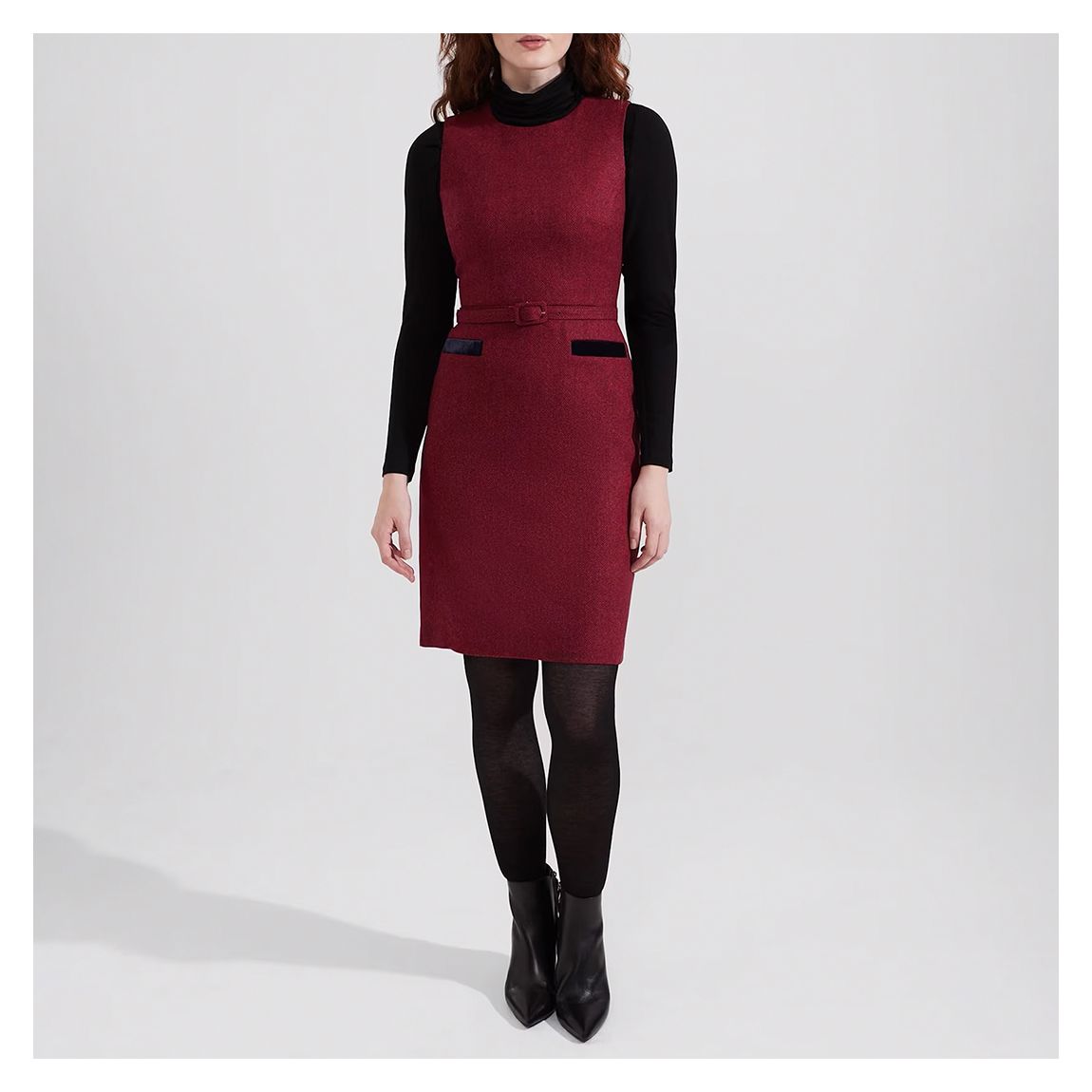 Pink Diane Wool Dress main product photo