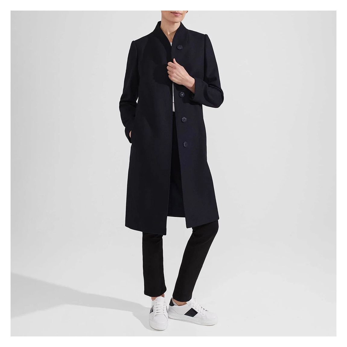 Navy Millie Trench Coat main product photo