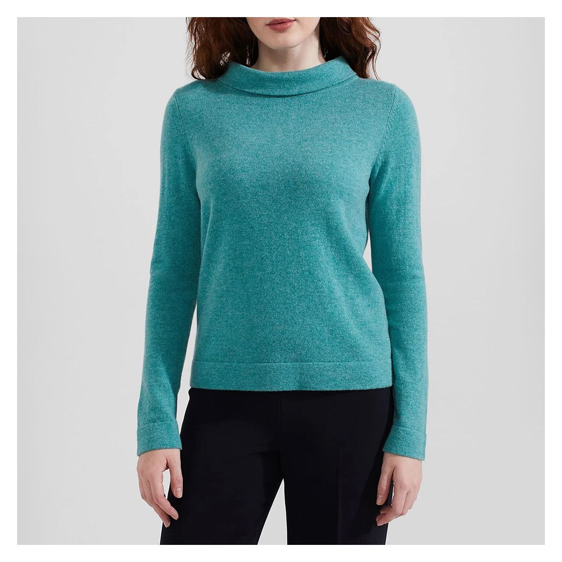 Turquoise Audrey Wool Blend Jumper main product photo