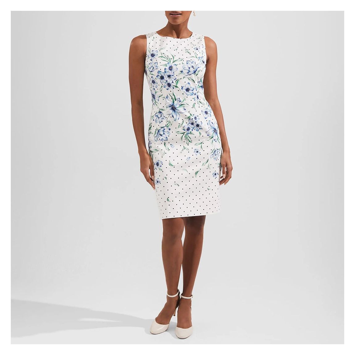 Ivory Fiona Floral Dress main product photo
