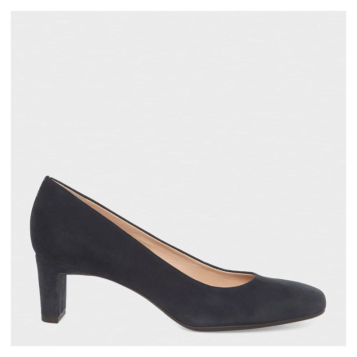Navy Myra Suede Court Shoes main product photo