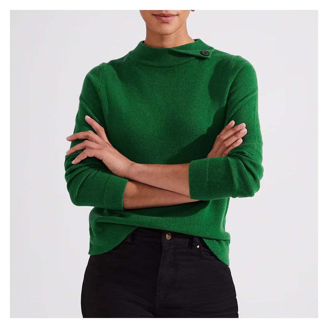 Green Talia Wool Cashmere Jumper main product photo