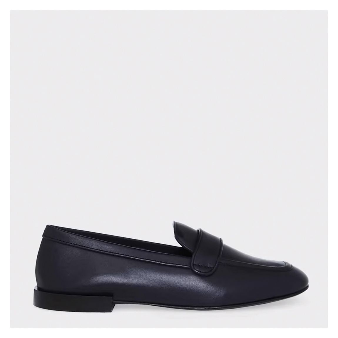 Navy Vivian Leather Loafers main product photo