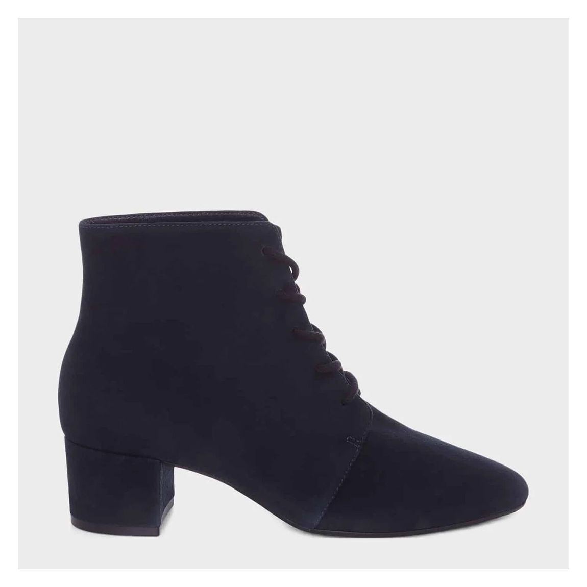 Black Hetty Lace Up Suede Ankle Boots main product photo