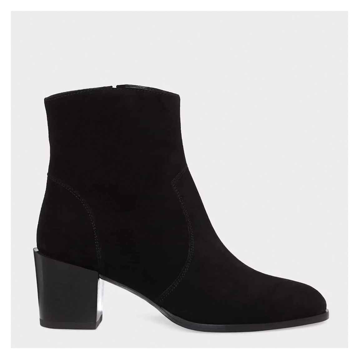 Black Hester Western Suede Ankle Boots main product photo